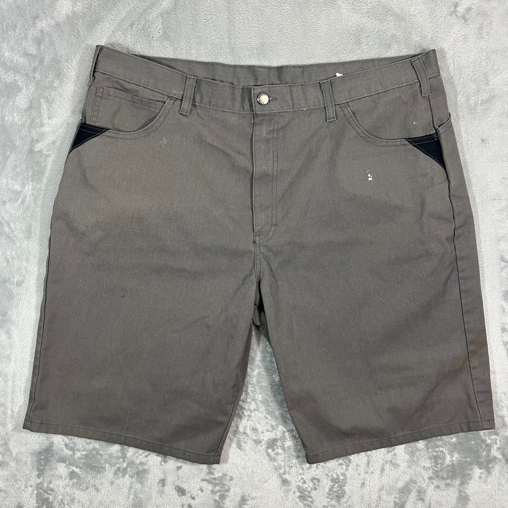 Dickies Chino Shorts Men Size 40 Gray C344416 Solid Twill Workwear Utility Paint